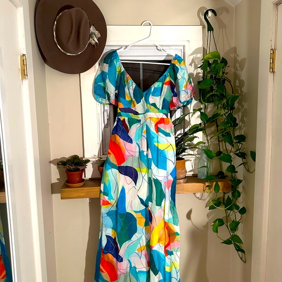 Anthropologie Ranna Gill Tie Back Jumpsuit Size XS - Picture 5 of 7